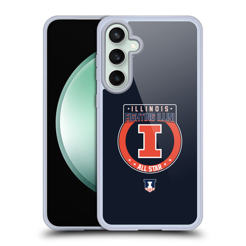 University Of Illinois U Of I University Of Illinois Art All Star Soft Gel Case for Samsung Galaxy S23 FE 5G & MagSafe