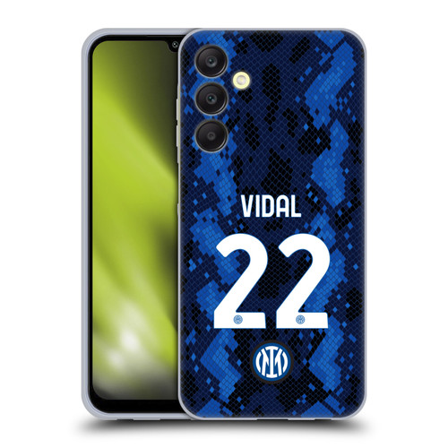 Fc Internazionale Milano 2021/22 Players Home Kit Arturo Vidal Soft Gel Case for Samsung Galaxy A25 5G