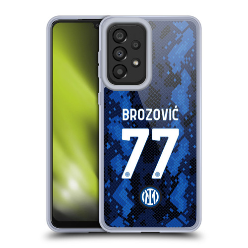 Fc Internazionale Milano 2021/22 Players Home Kit Marcelo Brozovic Soft Gel Case for Samsung Galaxy A33 5G (2022)