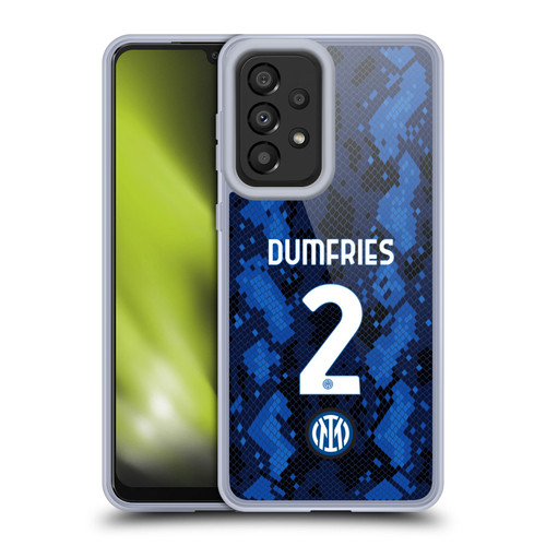Fc Internazionale Milano 2021/22 Players Home Kit Denzel Dumfries Soft Gel Case for Samsung Galaxy A33 5G (2022)