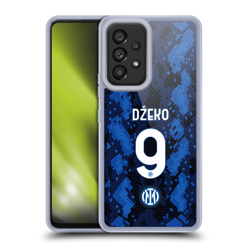 Fc Internazionale Milano 2021/22 Players Home Kit Edin Dzeko Soft Gel Case for Samsung Galaxy A53 5G (2022)