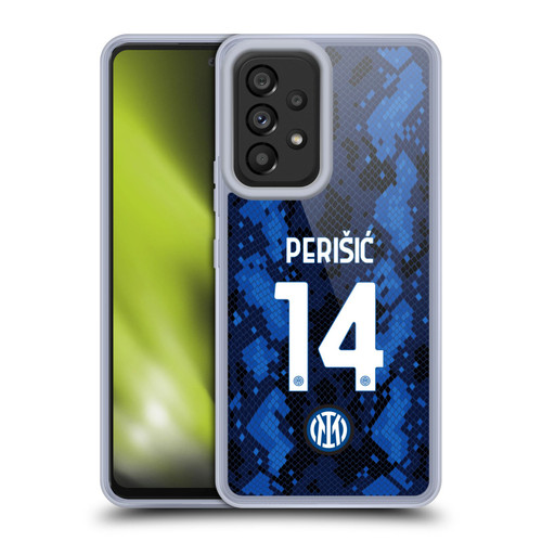 Fc Internazionale Milano 2021/22 Players Home Kit Ivan Perisic Soft Gel Case for Samsung Galaxy A53 5G (2022)