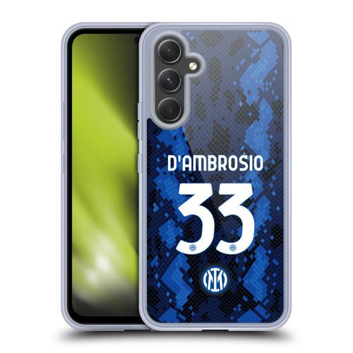 Fc Internazionale Milano 2021/22 Players Home Kit Danilo D'Ambrosio Soft Gel Case for Samsung Galaxy A54 5G