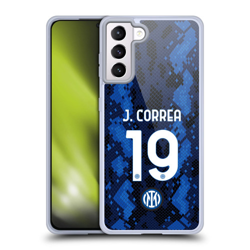 Fc Internazionale Milano 2021/22 Players Home Kit Joaquín Correa Soft Gel Case for Samsung Galaxy S21+ 5G & MagSafe