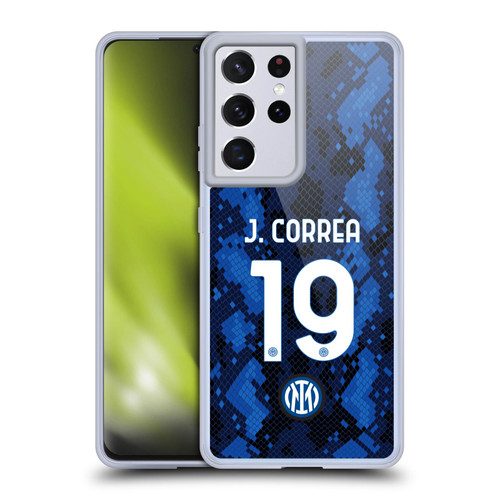 Fc Internazionale Milano 2021/22 Players Home Kit Joaquín Correa Soft Gel Case for Samsung Galaxy S21 Ultra 5G & MagSafe