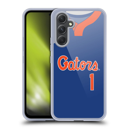 University Of Florida UF University of Florida Jersey Softball Blue Soft Gel Case for Samsung Galaxy A54 5G