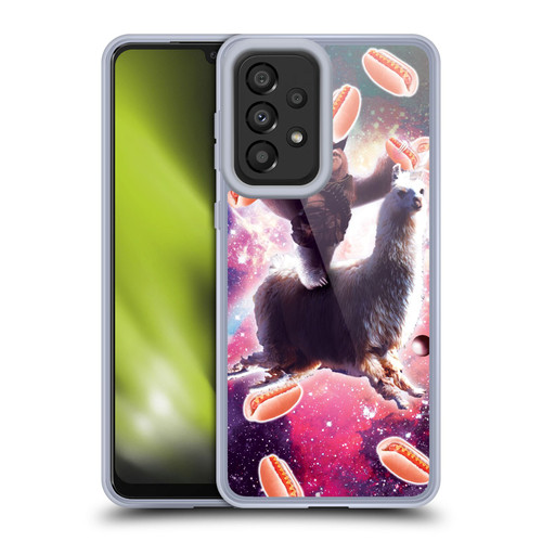 Random Galaxy Mixed Designs Cowboy Sloth Llama & Hotdog Soft Gel Case for Samsung Galaxy A33 5G (2022)