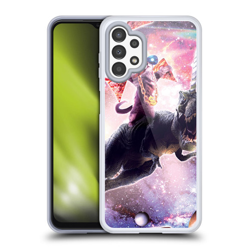 Random Galaxy Space Cat Thug & Dinosaur Unicorn Soft Gel Case for Samsung Galaxy A13 (2022)