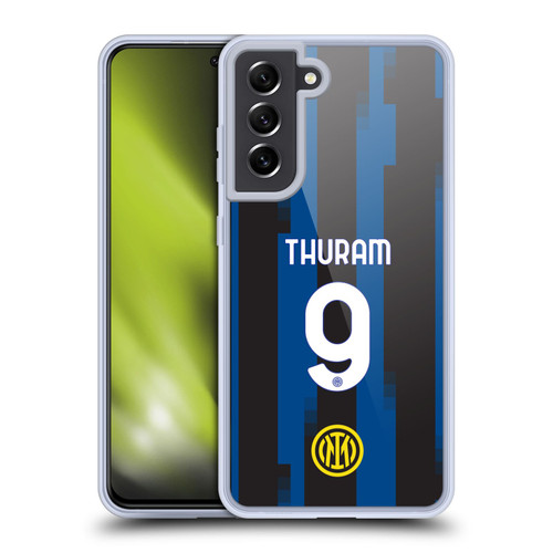 Fc Internazionale Milano 2023/24 Players Home Kit Marcus Thuram Soft Gel Case for Samsung Galaxy S21 FE 5G & MagSafe