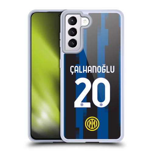 Fc Internazionale Milano 2023/24 Players Home Kit Hakan Çalhanoglu Soft Gel Case for Samsung Galaxy S21 5G & MagSafe