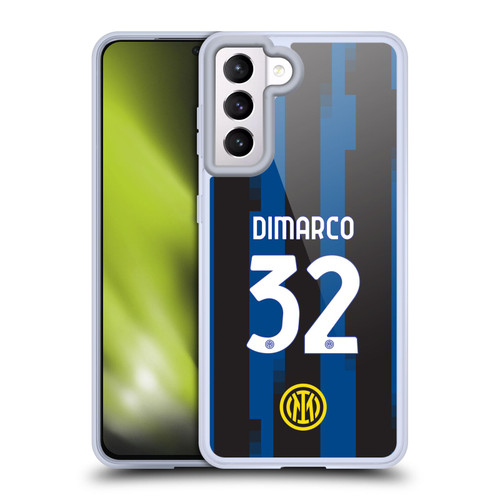 Fc Internazionale Milano 2023/24 Players Home Kit Federico Dimarco Soft Gel Case for Samsung Galaxy S21 5G & MagSafe