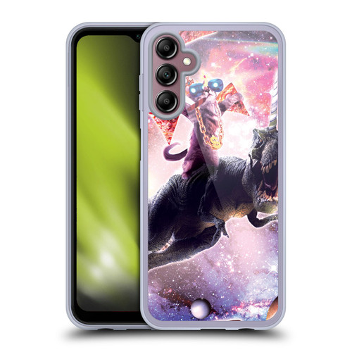 Random Galaxy Space Cat Thug & Dinosaur Unicorn Soft Gel Case for Samsung Galaxy A14 5G