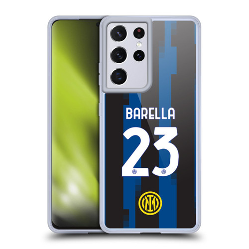 Fc Internazionale Milano 2023/24 Players Home Kit Nicolò Barella Soft Gel Case for Samsung Galaxy S21 Ultra 5G & MagSafe