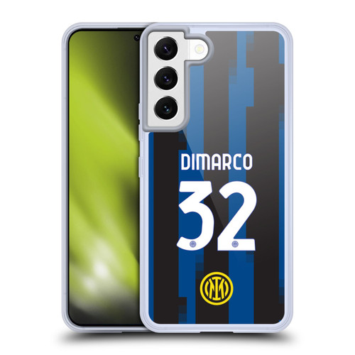 Fc Internazionale Milano 2023/24 Players Home Kit Federico Dimarco Soft Gel Case for Samsung Galaxy S22 5G & MagSafe