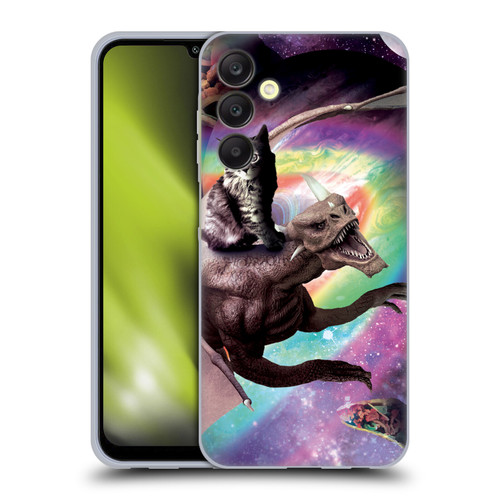 Random Galaxy Space Cat Galaxy Dragon Soft Gel Case for Samsung Galaxy A25 5G