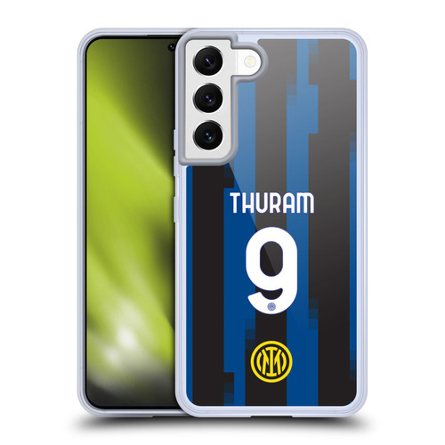 Fc Internazionale Milano 2023/24 Players Home Kit Marcus Thuram Soft Gel Case for Samsung Galaxy S22 5G & MagSafe