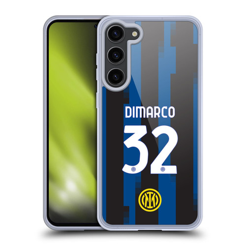 Fc Internazionale Milano 2023/24 Players Home Kit Federico Dimarco Soft Gel Case for Samsung Galaxy S23+ 5G & MagSafe