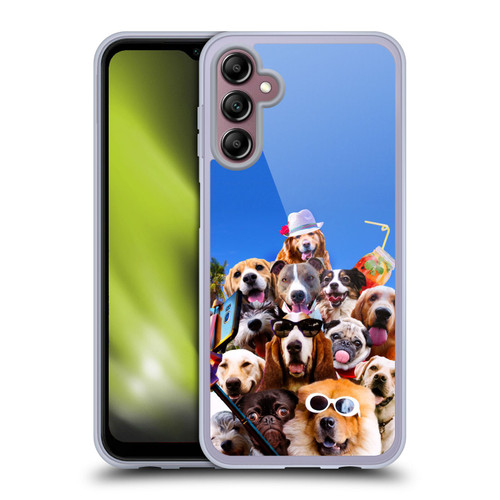 Random Galaxy Animals Beach Dog Selfie With Glasses Soft Gel Case for Samsung Galaxy A14 5G