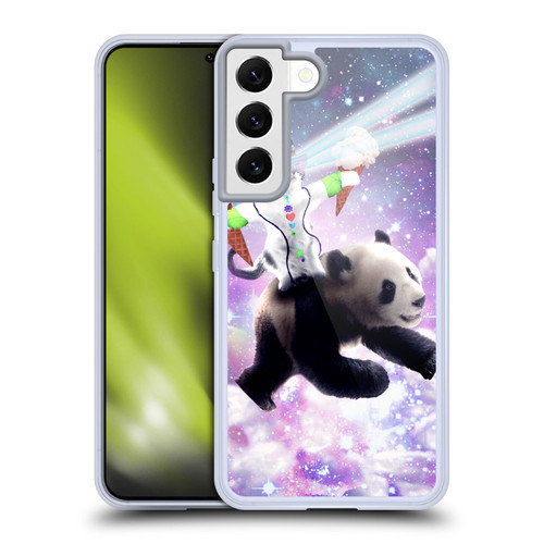Random Galaxy Space Cat Purple Galaxy Panda Soft Gel Case for Samsung Galaxy S22 5G & MagSafe