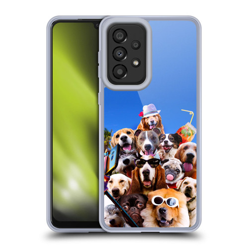 Random Galaxy Animals Beach Dog Selfie With Glasses Soft Gel Case for Samsung Galaxy A33 5G (2022)