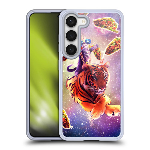 Random Galaxy Space Cat Tiger Unicorn & Tacos Soft Gel Case for Samsung Galaxy S23 5G & MagSafe