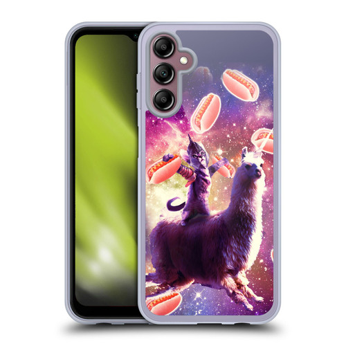 Random Galaxy Space Llama Hotdog Cat Warrior Soft Gel Case for Samsung Galaxy A14 5G