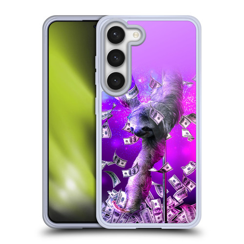 Random Galaxy Animals Dancing Strip Pole Sloth Soft Gel Case for Samsung Galaxy S23 5G & MagSafe