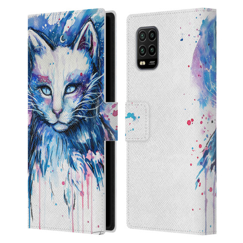 Pixie Cold Cats Space Leather Book Wallet Case Cover For Xiaomi Mi 10 Lite 5G