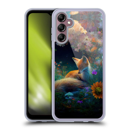 JK Stewart Art Fox Soft Gel Case for Samsung Galaxy A14 5G