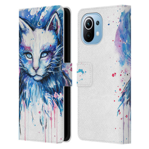 Pixie Cold Cats Space Leather Book Wallet Case Cover For Xiaomi Mi 11