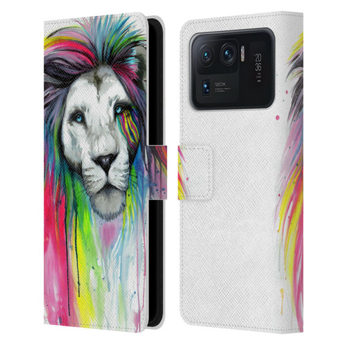 Pixie Cold Cats Rainbow Mane Leather Book Wallet Case Cover For Xiaomi Mi 11 Ultra