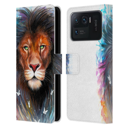 Pixie Cold Cats Sacred King Leather Book Wallet Case Cover For Xiaomi Mi 11 Ultra