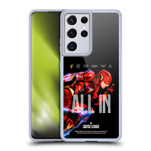 Justice League Movie Posters The Flash Soft Gel Case for Samsung Galaxy S21 Ultra 5G & MagSafe