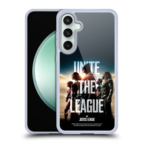 Justice League Movie Posters Unite The League Soft Gel Case for Samsung Galaxy S23 FE 5G & MagSafe