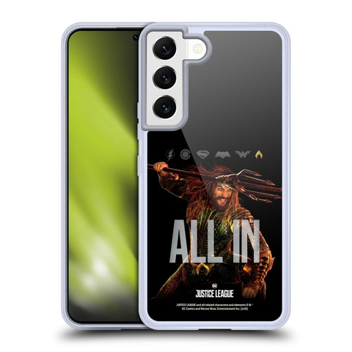 Justice League Movie Posters Aquaman Soft Gel Case for Samsung Galaxy S22 5G & MagSafe