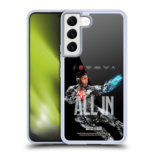 Justice League Movie Posters Cyborg Soft Gel Case for Samsung Galaxy S22 5G & MagSafe
