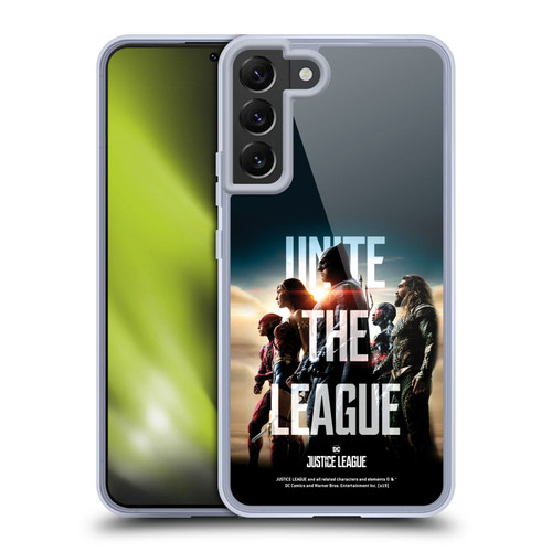 Justice League Movie Posters Unite The League Soft Gel Case for Samsung Galaxy S22+ 5G & MagSafe
