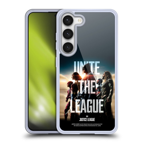 Justice League Movie Posters Unite The League Soft Gel Case for Samsung Galaxy S23 5G & MagSafe