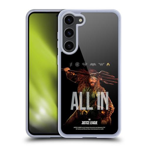 Justice League Movie Posters Aquaman Soft Gel Case for Samsung Galaxy S23+ 5G & MagSafe