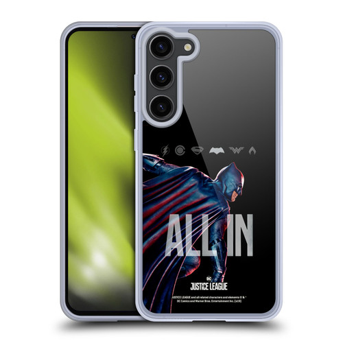 Justice League Movie Posters Batman Soft Gel Case for Samsung Galaxy S23+ 5G & MagSafe