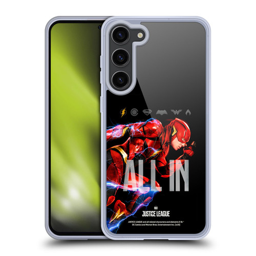 Justice League Movie Posters The Flash Soft Gel Case for Samsung Galaxy S23+ 5G & MagSafe