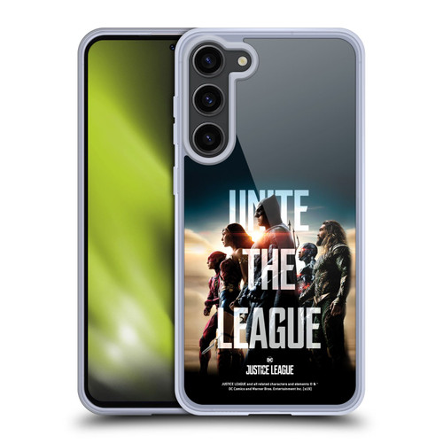Justice League Movie Posters Unite The League Soft Gel Case for Samsung Galaxy S23+ 5G & MagSafe