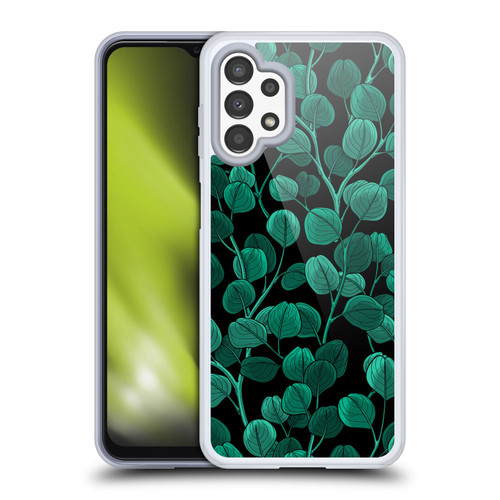 Katerina Kirilova Fruits & Foliage Patterns Eucalyptus Silver Dollar Soft Gel Case for Samsung Galaxy A13 (2022)