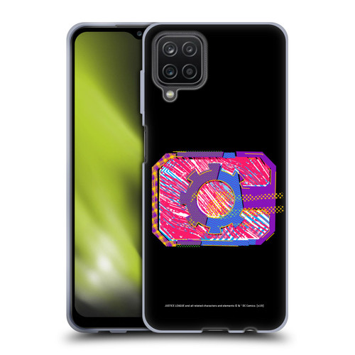 Justice League DC Comics Dark Electric Pop Icons Cyborg Soft Gel Case for Samsung Galaxy A12 (2020)