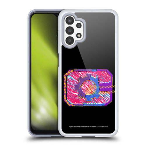 Justice League DC Comics Dark Electric Pop Icons Cyborg Soft Gel Case for Samsung Galaxy A13 (2022)