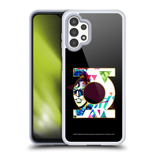 Justice League DC Comics Dark Electric Pop Icons Green Lantern Soft Gel Case for Samsung Galaxy A13 (2022)