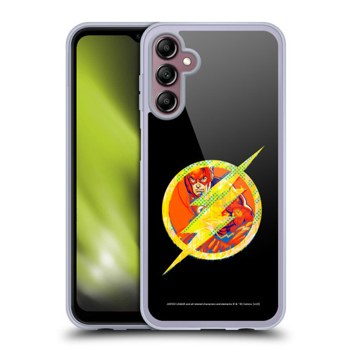 Justice League DC Comics Dark Electric Pop Icons The Flash Soft Gel Case for Samsung Galaxy A14 5G