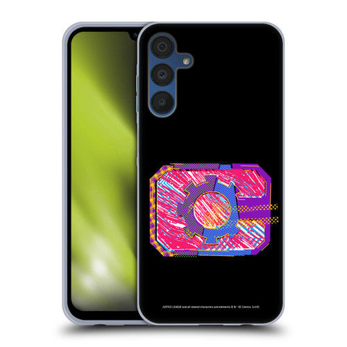 Justice League DC Comics Dark Electric Pop Icons Cyborg Soft Gel Case for Samsung Galaxy A15 & MagSafe