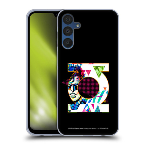 Justice League DC Comics Dark Electric Pop Icons Green Lantern Soft Gel Case for Samsung Galaxy A15 & MagSafe