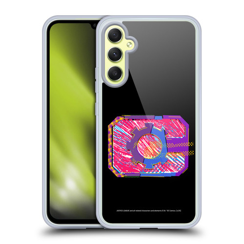 Justice League DC Comics Dark Electric Pop Icons Cyborg Soft Gel Case for Samsung Galaxy A34 5G